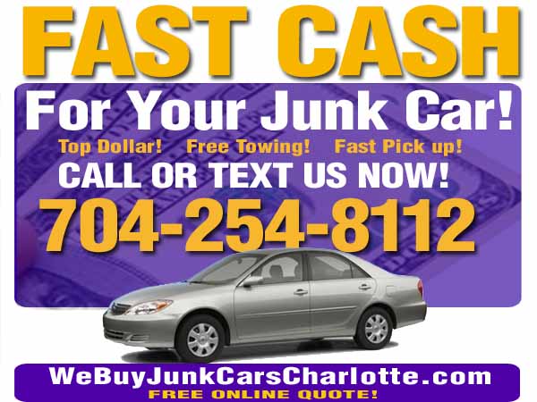 Cash For Junk Cars advertisement