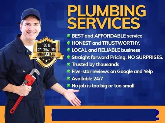 Plumbing services advertisement