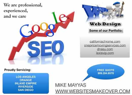 Web design and SEO advertisement