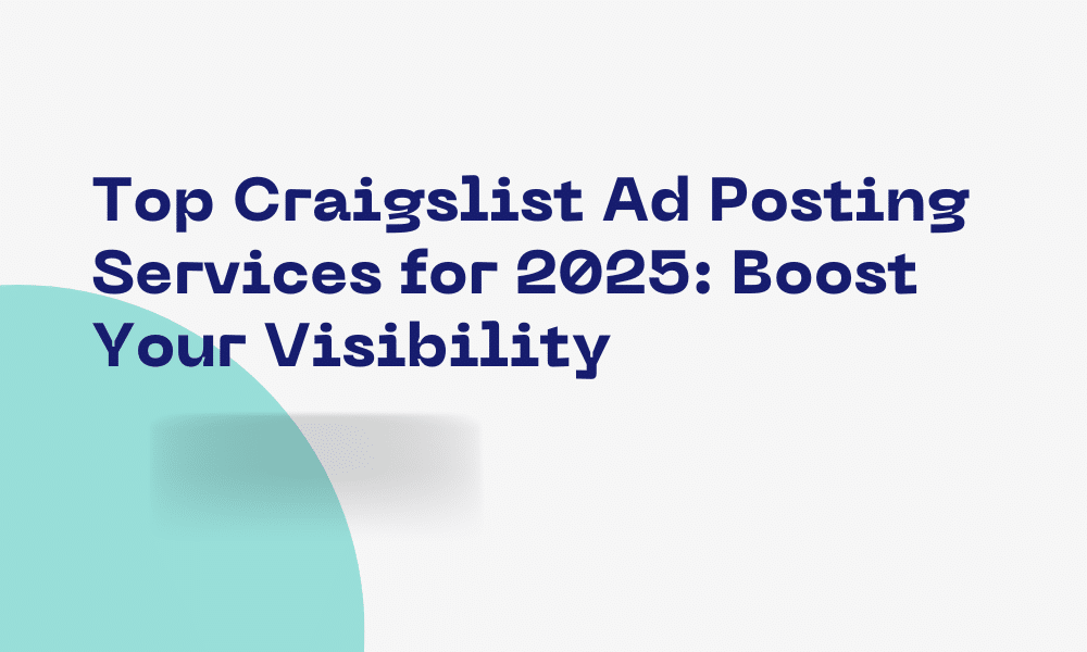 Craigslist Ad Posting Services